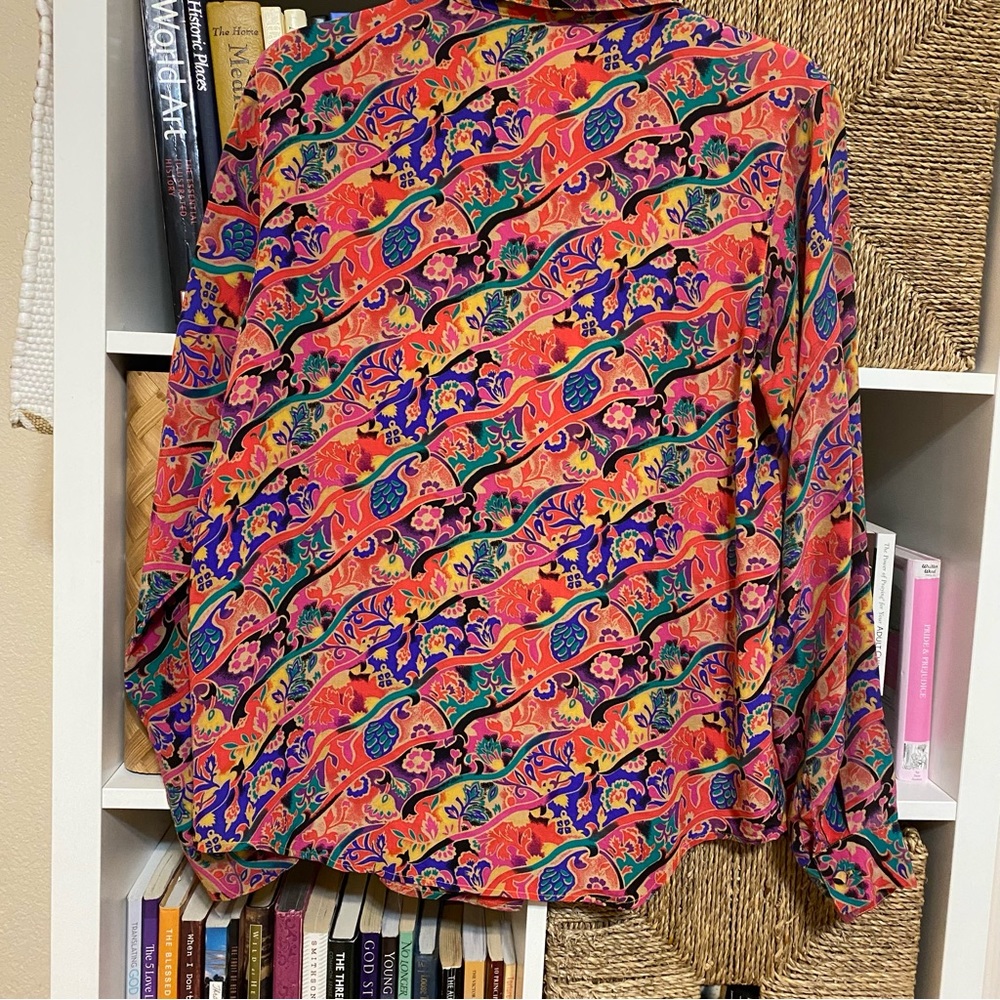 Vintage silk Christie & Jill blouse - Picture 4 of 4